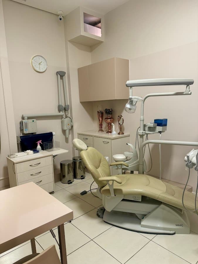 Paciente sorrindo após tratamento odontológico
